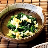 小松菜の茹で卵和え